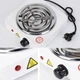 Електроплита Hot Plate JX-1010B спіральна 1 конфорка 1000 Вт білий - зображення 6