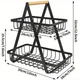 Корзина для фруктов 2 яруса, 32х30х18смКоVegetableКорзина д and fruit storage rack / Фруктовница металлическая - изображение 10