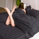 Простынь на резинке MirSon Satin ELIT Graphite 80 х 190 см (2200001435186) - изображение 2