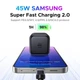 Зарядний пристрій Ugreen X524 UGREEN 45W GaN Charger PD3.0 Fast Charger PPS QC3.0 Quick Charge Samsung iPhone iPad Tablet Black (65051) - зображення 2