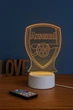 3D LED-нічник ФК «Arsenal» з RGB-підсвіткою . Arsenal нічник - зображення 1