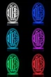 3D LED-нічник ФК « Мілан » з RGB-підсвіткою . AC Milan нічник - изображение 2