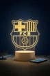 3D LED-нічник ФК «Барселона» з RGB-підсвіткою . Barcelona нічник - изображение 1