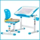 Комплект Evo-kids Evo-06 Ergo Blue (парта + стул) Голубой (Evo-06 Ergo BL) - изображение 1