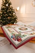 Скатертина Новорічна гобеленова 100х100 см. Premium JOUETS - зображення 7