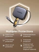 Автомобільний зарядний пристрій 4 in 1 UGREEN EC604 145 Вт із висувним кабелем USB-C 60 Вт, сумісний з iPhone 16, 15 Pro Max, Galaxy S25 та S24 Ultra. Black (55910) - зображення 2