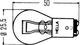 Zestaw żarówek samochodowych Hella Standard P21/5W 12 V 10 szt (8GD002078121) - obraz 4