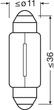 Zestaw żarówek samochodowych Osram Original 6418 C5W 12 V 10 szt (4050300838397) - obraz 4