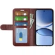 Классический чехол-книжка Deexe Wallet Style для Xiaomi Poco F7 - Brown - изображение 4