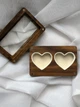 Коробочка для двух каблучок дерев'яна Double Heart — Футляр скринька для весілля, з натурального американського горіха (700192) - зображення 6
