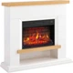 Каминокомплект ArtiFlame Shelford с 3D эффектом пламени, обогревом и звуком горения огня Белый - изображение 2