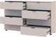 Комод Doros Рон 8 130х38х81 см 8 ящиков Кашемир (41516171) - изображение 5