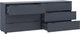 Комод Doros Рон 9 160х38х62 см 6 шухляд Графіт (41516176) - зображення 4