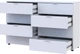 Комод Doros Рон 8 130х38х81 см 8 ящиков Белый (41516172) - изображение 5
