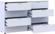 Комод Doros Рон 8 130х38х81 см 8 ящиков Белый (41516172) - изображение 4