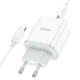 Зарядний пристрій HOCO C104A Stage single port PD20W Charger Set Type-C to Type-C cable EU White (6931474782915) - зображення 2