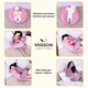 Подушка для беременных и кормления MirSon №8329 Print Line 17-0528 Bunnies pink Бязь 30х170х20 см (2200006200543) - изображение 4
