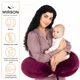 Подушка для беременных и кормления MirSon №8301 Velvet Line 28-0002 Excalibur Велюр 30х170х20 см (2200006200260) - изображение 3