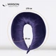 Подушка для беременных и кормления Mirson №8633 Velvet Line 28-0006 Navy blue 100% Memory 30х170 см (2200006347187) - изображение 4