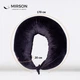 Подушка для беременных и кормления Mirson №8634 Velvet Line 28-0007 Black 100% Memory 30х170 см (2200006347194) - изображение 4