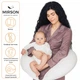 Подушка для беременных и кормления MirSon №8300 Velvet Line 28-0001 White Велюр 30х170х20 см (2200006200253) - изображение 3