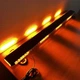 Стробоскоп-мигалка LED балка 125 см желтый/оранжевый, 12/24V, крепление магнит+присоска 2в1, регулируемые кронштейны - изображение 5
