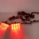 Стробоскоп в решётку радиатора, красный/синий, 4×12 LED, 30Вт, 12/24В, влагозащищённый - изображение 5