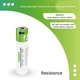 Комплект 2 шт. акумуляторні батареї Smartoools 18650 3.7V 2000Mah з зарядкою Type-C (Зелений) - изображение 5