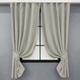 Комплект коротких штор VR-Textil Мікровелюр Petek YL № 1803ш Світло-сірий 130х170 см 2 шт (35-0385) - зображення 1