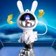 Нічник-світильник UKC Astronaut 6 у формі кролика-космонавта з ефектом зоряного неба та пультом (032u) - зображення 2