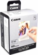 Фотобумага комплект Canon XC-60L оригинал для Canon SELPHY SQUARE QX20 (60 листов/фото) 2x3" 54x85мм - изображение 3