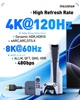 Кабель Maxonar HDMI 2.1 [Certified Ultra High Speed HDMI] 48Gbps 8K@60Hz, 4K@120Hz 3м grey (MH8K3) - зображення 3