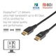 Кабель Club 3D Displayport v2.1 [VESA Certified] 8K@60Hz, 4K@240Hz 80Gbps 2м чорний (CAC-1094) - зображення 2
