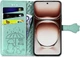 Чохол Embossed Cat and Dog для OPPO A3 / CPH2669 книжка шкіра PU з візитницею м'ятний - зображення 2