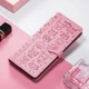 Чохол Embossed Cat and Dog для OPPO A3 / CPH2669 книжка шкіра PU з візитницею рожевий - зображення 4