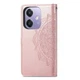 Чехол Vintage для OPPO A3X / CPH2641 книжка кожа PU с визитницей розовый - изображение 3
