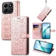 Чохол Embossed Cat and Dog для Infinix GT 20 Pro / X6871 книжка шкіра PU з візитницею рожеве золото - зображення 1