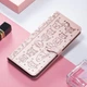 Чохол Embossed Cat and Dog для OPPO A3 / CPH2669 книжка шкіра PU з візитницею рожеве золото - зображення 4