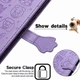 Чохол Embossed Cat and Dog для Samsung Galaxy A06 / A065 книжка шкіра PU з візитницею фіолетовий - зображення 5