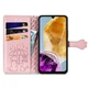 Чохол Embossed Cat and Dog для Samsung Galaxy A06 / A065 книжка шкіра PU з візитницею рожеве золото - зображення 2