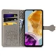 Чохол Embossed Cat and Dog для Samsung Galaxy A06 / A065 книжка шкіра PU з візитницею сірий - зображення 2