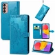 Чехол Vintage для Samsung Galaxy A16 / A165 книжка кожа PU с визитницей голубой - изображение 1