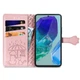 Чехол Embossed Cat and Dog для Samsung Galaxy A17 / A175 книжка кожа PU с визитницей розовое золото - изображение 2
