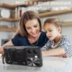 Чехол Magnetic Shield для Motorola Moto G06 / Moto G06 Power бампер противоударный с подставкой кольцом Black - изображение 2