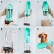 Бутылка поилка для собак Els Pet 300 мл для воды портативная в дорогу для выгула, Бирюзовый (003-GREEN) - изображение 6