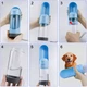 Бутылка поилка для собак Els Pet 300 мл для воды портативная в дорогу для выгула, Синий (003-BLUE) - изображение 4