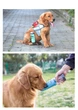 Бутылка поилка для собак Els Pet 300 мл для воды портативная в дорогу для выгула, Бирюзовый (003-GREEN) - изображение 11