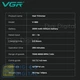 Триммер VGR V-990 GREEN, 3 насадки, керамическое лезвие, TURBO режим, регулировка мощности 7000-8000 RPM, LED light, LED-дисплей - изображение 4