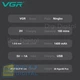 Тример VGR V-972 Professional, акумуляторний, LED-дисплей, 4 насадки - зображення 6