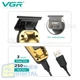 Триммер VGR V-904 GOLD, аккумуляторный BLDC-мотор 10000 об/мин, DLC лезвия, LED-дисплей, 4 насадки - изображение 6
